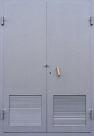 Входная техническая дверь с порошковым напылением с 2-х сторон К-5